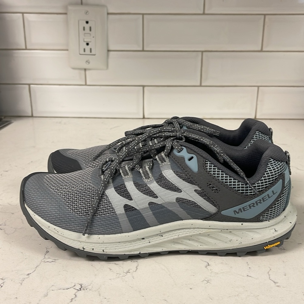 Merrell Antora 3 Hiking Shoes for Ladies Highrise Blue & Grey Size 9.5 J067600 - Picture 12 of 17